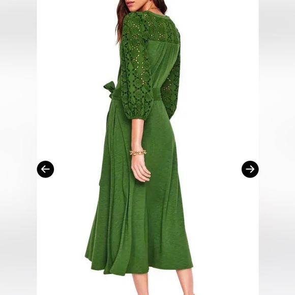 Boden Eyelet Embroidery Long Sleeve Dress - Picture 2 of 8